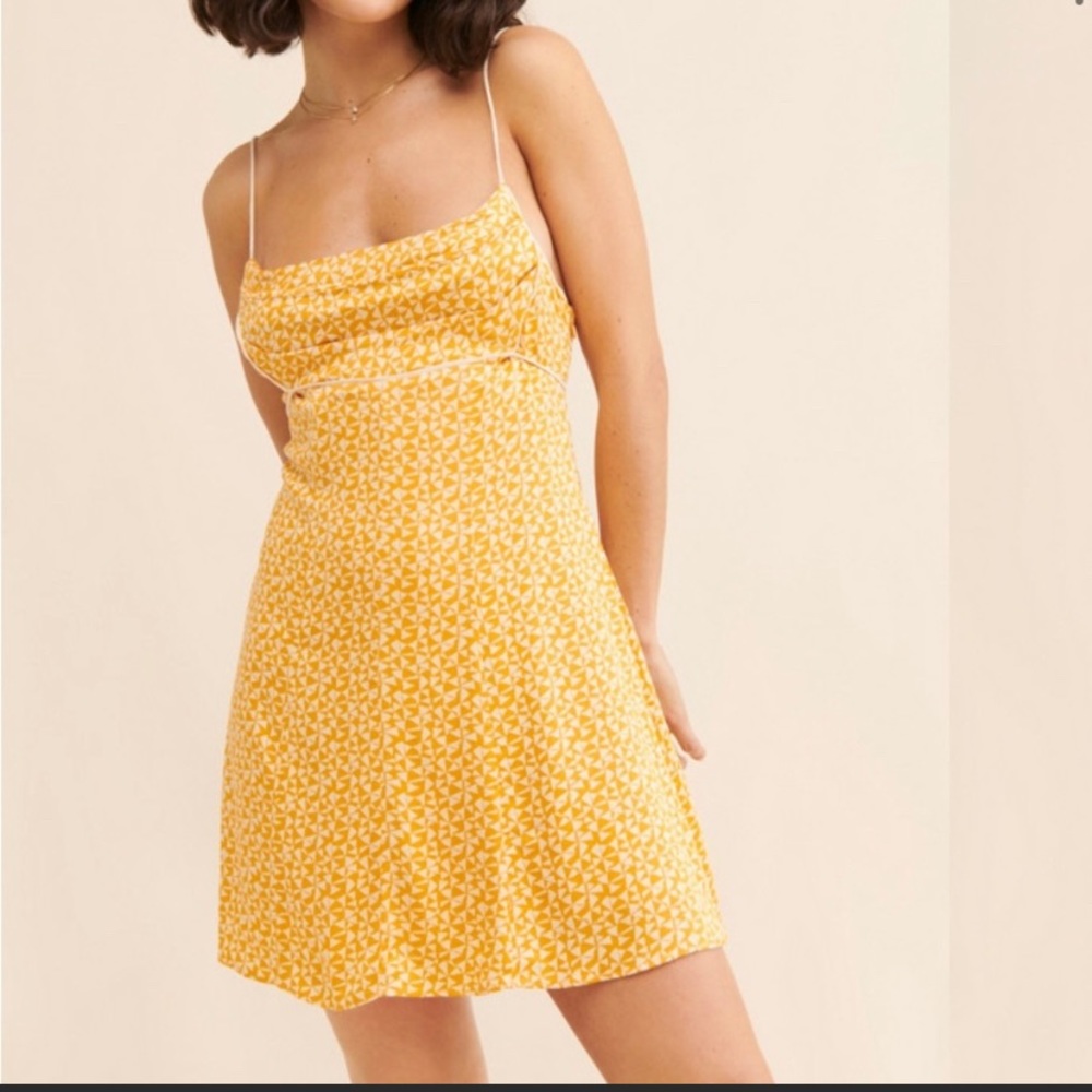 yellow mini dress